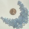 100 6mm Bicone Light Sapphire AB